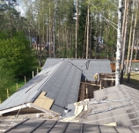 Настил кровли в Комарово