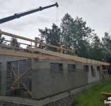 Монтаж стропильной системы из LVL-бруса