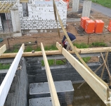 Монтаж стропильной системы из LVL-бруса
