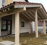 Устройство веранды и отделка гаража