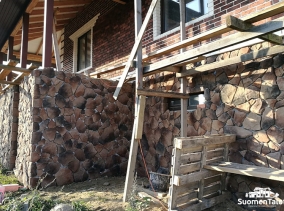 Облицовка фасада искусственным камнем