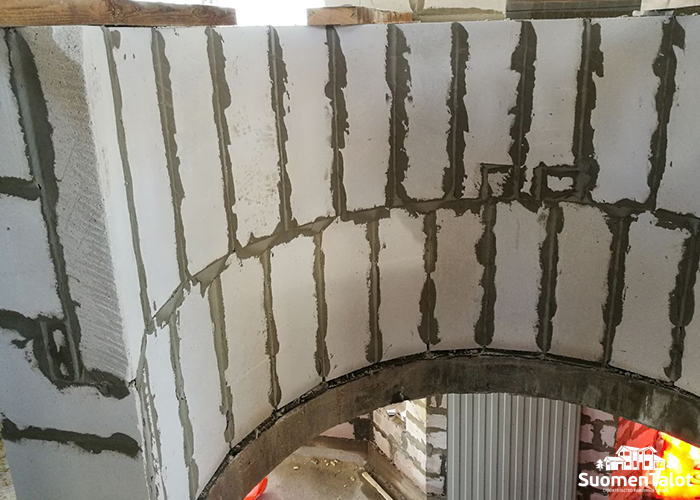 Строительство дома из газобетона SuomenTalot