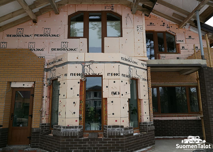 Облицовка дома кирпичом RAUF SuomenTalot Санкт-Петербург