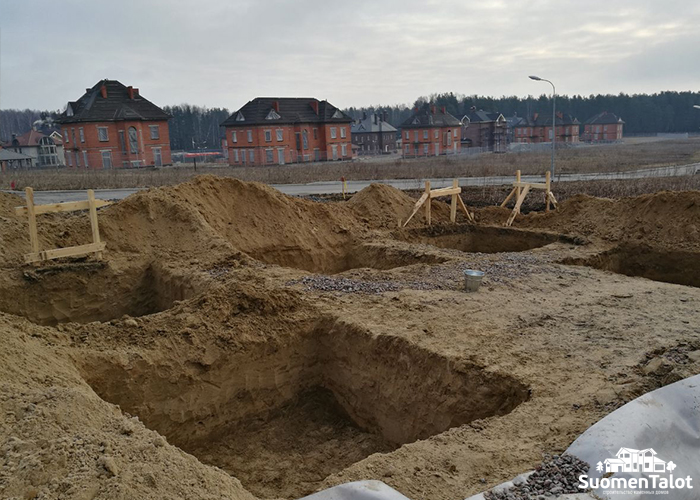 Устройство фундамента SuomenTalot Санкт-Петербург