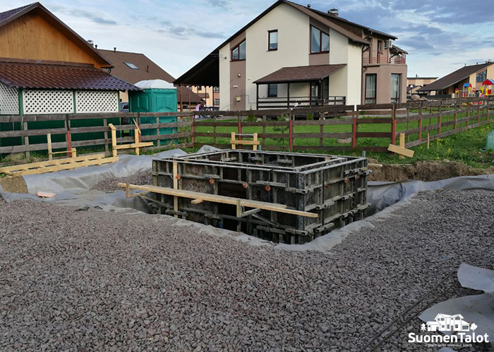 Бетонный подвал в гараже SuomenTalot