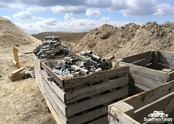 Вязка арматуры коттедж SuomenTalot