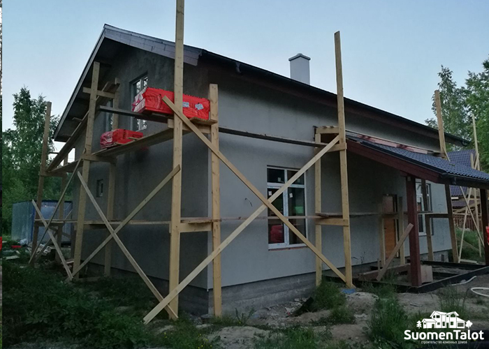 Оштукатуривание фасада SuomenTalot