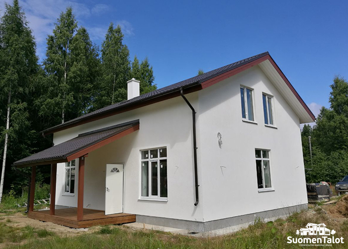 Дом из керамзитобетонных камней Поларит Комфорт SuomenTalot