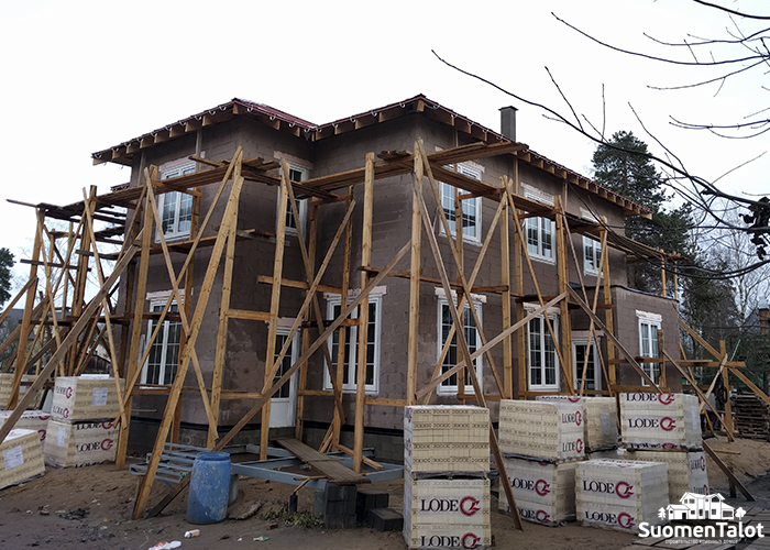 Дом из керамзитобетонных камней SuomenTalot
