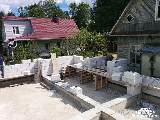 Дом из газобетона Санкт-Петербург SuomenTalot