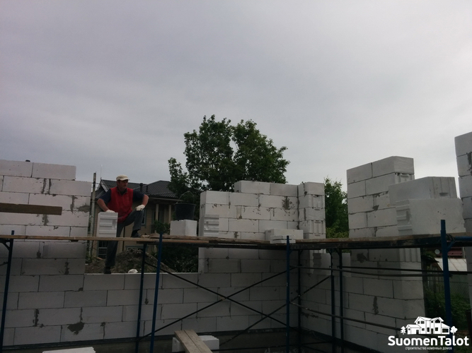 Дом из газобетона Санкт-Петербург SuomenTalot