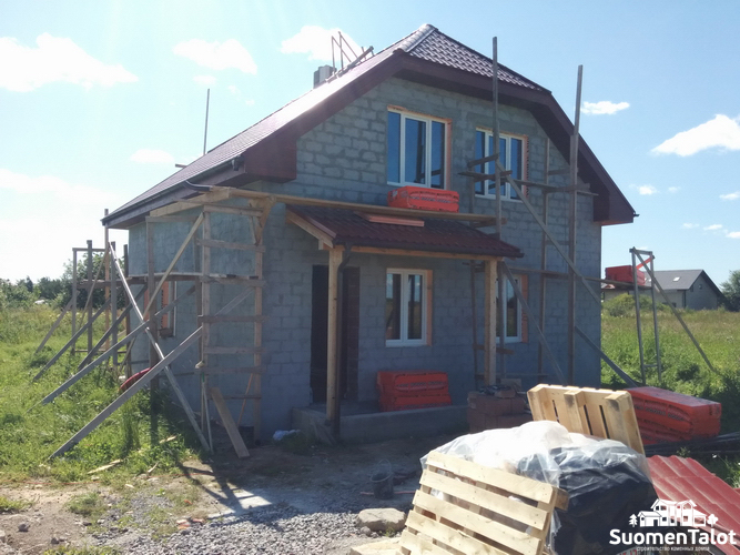 Строительство керамзитобетонного дома Санкт-Петербург SuomenTalot 