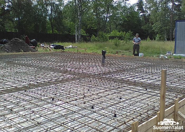Армирование фундамент SuomenTalot