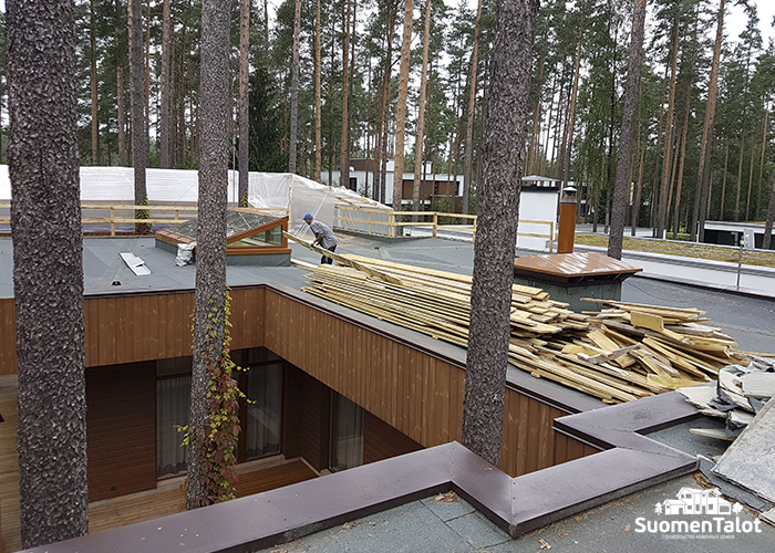 Ремонт плоской кровли SuomenTalot