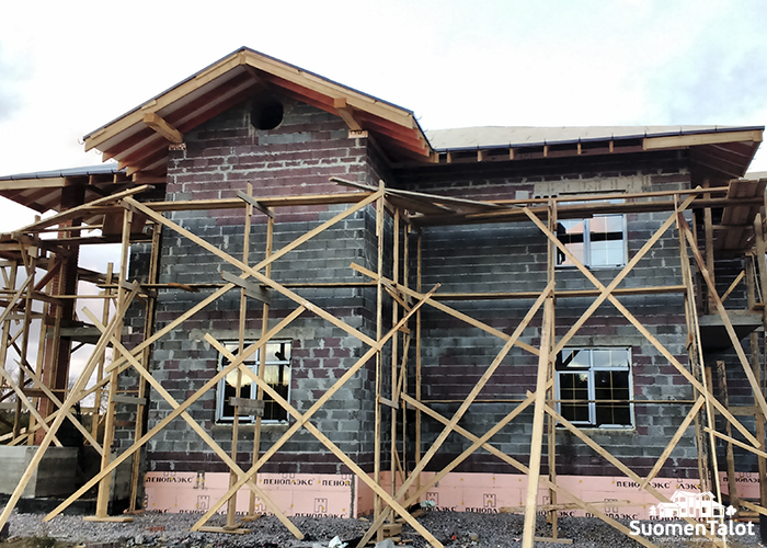 Строительство дома из керамзитобетона SuomenTalot